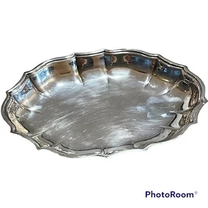 ONEIDA SILVER PLATE HOSTESS SERVING DISH SCALLOPED EDGE 5.75" X 7” Silver plated - Picture 1 of 9