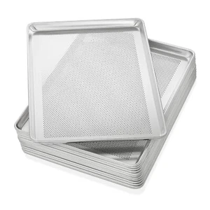 18 Zoll x 26 Zoll kommerzielle Qualität perforiertes Aluminium Backen Vollblechpfannen, 12 Pfannen - Bild 1 von 1