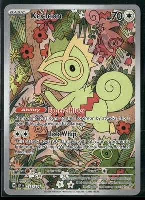 Kecleon Illustration Rare SV08: Surging Sparks 213/191 NM/LP - Image 1 of 2