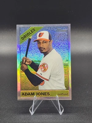 2015 Topps Heritage cromo refractor #310 Adam Jones/566 Hall of Bastante bueno! Foto 1 de 4