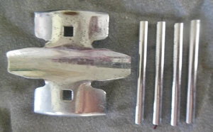 PENN Squidder 140 Reel Parts Lot -REEL BASE + 4 SPREADER BARS- VERY GOOD - Picture 1 of 2
