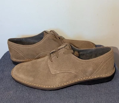 Zapatos Oxford John Varvatos Star Usa Talla 10 Arenisca Beige Gamuza Nuevos Foto 1 de 4