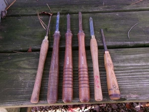 Old Used CRAFTSMAN, BUCK BROS. , BUFFALO Wood Handled Chiesel Wood Working Tool - Picture 1 of 16