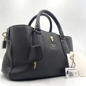 Celineboogie Handbag Gold Hardware Leather Dark Brown - Picture 1 of 11