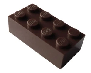 Lego 10 Stück Steine dunkelbraun 2x4 (3001) Stein dark brown Classic Basic Neu - Bild 1 von 1