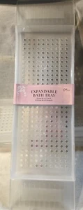 Expandable Bath Tray for Bathtubs, Plastic Shower and Bath Shelf Caddy - Picture 1 of 7