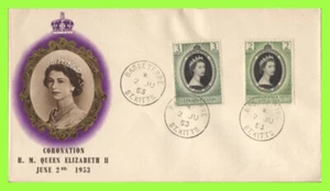 Leeward Islands & st Christopher 1953 QEII Coronation First Day Cover, Basseterr - Picture 1 of 1