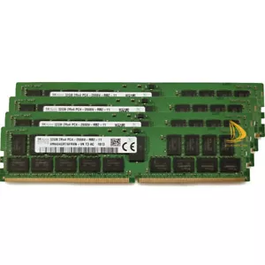 SK Hynix 4x 32GB 2RX4 PC4-2666V DDR4 21300Mhz CL19 ECC Server Memory DIMM RAM $% - Picture 1 of 6