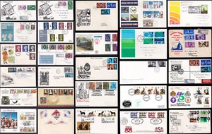 GB FIRST DAY COVERS 1948-99 Postmarks Envelopes Illustrated ..PRICED SINGLY - Picture 1 of 53