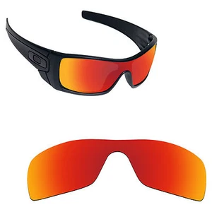 Hawkry Polarized Replacement Lenses for-Oakley Batwolf Sunglass Red Mirror - Picture 1 of 3