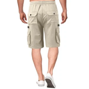Men's Summer Cargo Shorts Loose Casual Pants Multi-Pockets Men's Jogging Shorts' - Picture 1 of 27