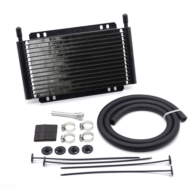 15Row AN 10 Rapid Cool Universal Aluminum Transmission Oil Cooler Automatic Kit - Image 1 of 4