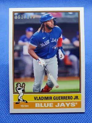 2022 Topps Transcendent VLADIMIR GUERRERO JR. 1976 card #/100 TORONTO BLUE JAYS - Image 1 of 3