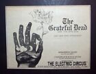 Grateful Dead Electric Circus NYC 1968 Jacqui Morgan Sm. Poster Type Concert Ad