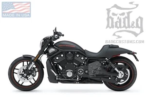 Harley V-ROD MUSCLE Lado Izquierdo BOLSO NEGRO SOLO Alforja - VRL03 BAD&G CustomS - Imagen 1 de 10