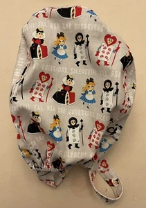 Men/Women Disney Alice in Wonderland Queen Surgical Nurse Doctor Chemo Scrub Cap - Picture 1 of 3