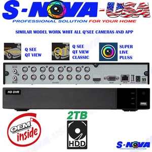 Q-See 16 Channel SIMILAR MODEL HD 1080p DVR 2TB Hard Disk White Box NO LOGO - Picture 1 of 7