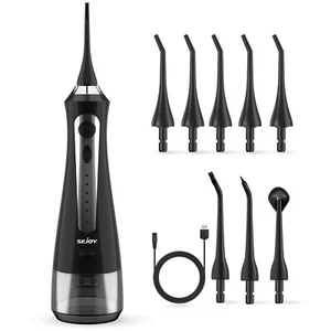 SEJOY Cordless Water Flosser Floss Dental Oral Irrigator Teeth Cleaner 8Jet Tips - Picture 1 of 11