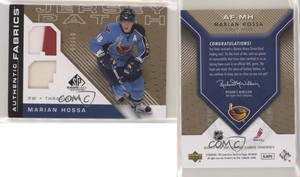 2007-08 SP Game Used Edition Authentic Fabrics Jersey /50 Marian Hossa Patch HOF