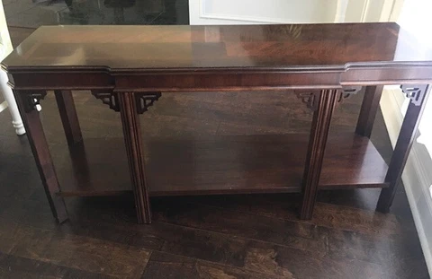 Lane Chippendale Chinoiserie Console Table Cover
