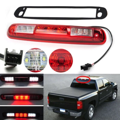 For 2007-13 Chevy Silverado GMC Sierra Red LED 3RD Third Brake Light Cargo Lamp - Image 1 of 4