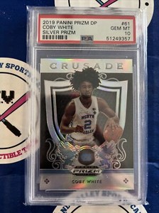 Coby White 2019 Panini Prizm Draft Picks DP RC SILVER GEM MT PSA 10 UNC BULLS
