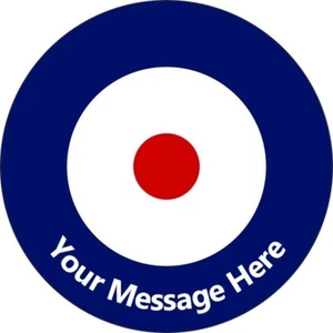 ROYAL AIR FORCE ROUNDEL ESSBARE WAFER & EIS PERSONALISIERTE KUCHENAUFLEGER BDAY RAF - Bild 1 von 10