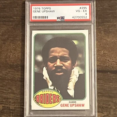 PSA 4 1976 Topps Gene Upshaw #295 - Image 1 of 2