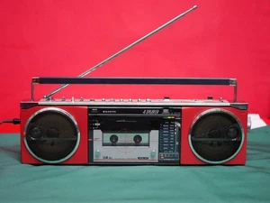 SANYO MR-U4SL FM AM Stereo Cassette Recorder w/ AC Adapter Battery Cover JP MG01 - Picture 1 of 10