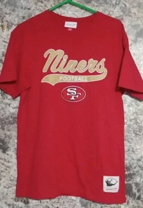 Mitchell & Ness NFL Throwbacks T Shirt Vintage San Francisco 49ers Logo, Medium - Picture 1 of 9