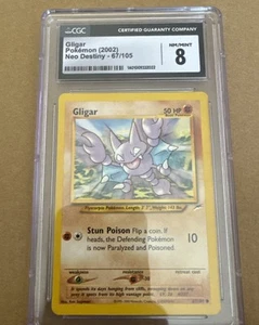 2002 Pokemon Neo Destiny Gligar 67/105 CGC NM 8 - Picture 1 of 2