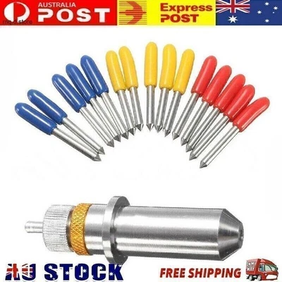15pcs 30 45 60 Degree Roland GCC Cutting Plotter Vinyl Cutter Blade +Holder Set - image 1 of 4