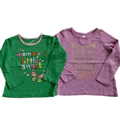 Bundle of 2 The Children’s Place Toddler Girls Long Sleeve Shirt Size 4T - Image 1 of 4