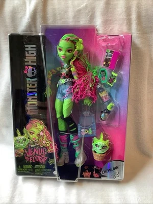  Monster High Venus McFlytrap G3 Fashion Doll w/Pet Chewlian HRP81 New - Image 1 of 2
