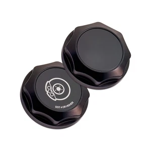 Tapa de depósito de líquido de frenos IAG para Subaru WRX 02-24, STI 04-21, 13-24 BRZ - negra - Imagen 1 de 2