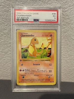1999 Pokémon TCG 1st Edition Charmander Expedition Base Set PSA 5 - Image 1 of 2