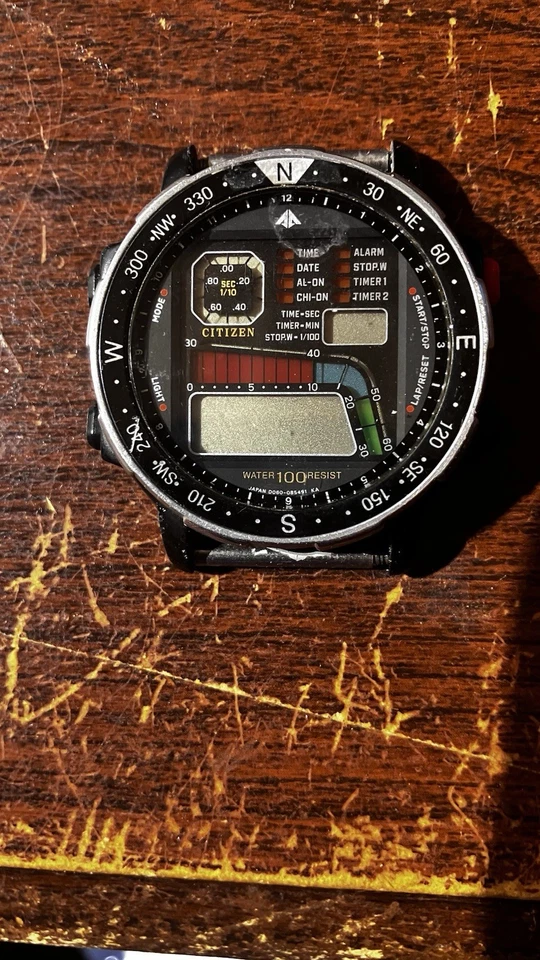 Citizen Ana- Digi Temp Model 8982 / 8985 Dual Time- Alarm/stopwatch - Image 1 of 2