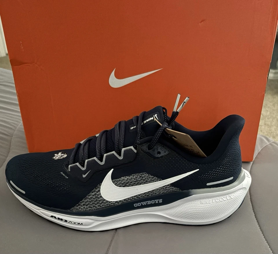 NFL Dallas Cowboys NIKE AIR ZOOM PEGASUS 41 Azul Marino FZ5081-400 Unisex 10.5M / 12W Foto 1 de 4