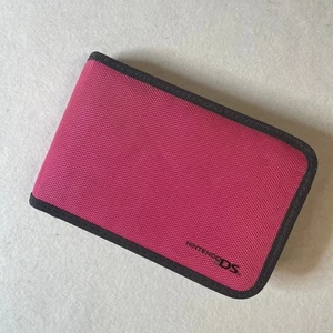Nintendo DS Folio Game Cartridge Holder Storage Case Pink Bag - Picture 1 of 6