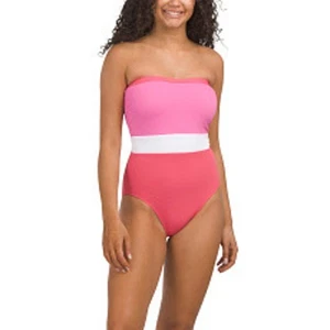 Fascia Tommy Bahama Island Cays Colorblock nuova con etichetta pezzo unico donna 16 - Foto 1 di 9