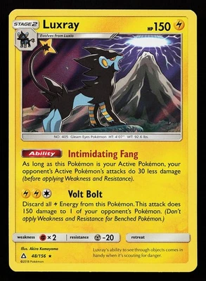 Luxray 48/156 Holo Rare Ultra Prism Pokémon Card - Image 1 of 2