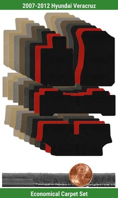 Набор ковриков Velourtex на заказ для 2007-2012 Hyundai Veracruz (4 шт.) #T0A - Изображение 1 из 4