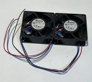 2x DELTA AFB0712SH 70x70x25mm Fans for Unifi NAS PRO 12v @ 0.76a , 61.05 CFM - Picture 1 of 7