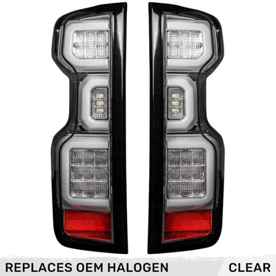 Luces traseras OLED Recon 264397CL lente transparente 19-25 Silverado 1500/HD Foto 1 de 4