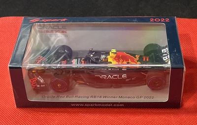 ORACLE RED BULL RACING RB18 - SPARK 1/43 - 11 PEREZ MONACO GP WINNER 2022 BOXED