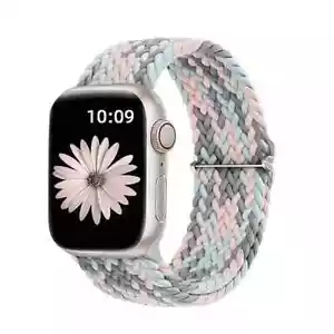 Braided Solo Loop Band Strap For Apple Watch Ultra Series 10-1 SE 38-49mm - Picture 1 of 3