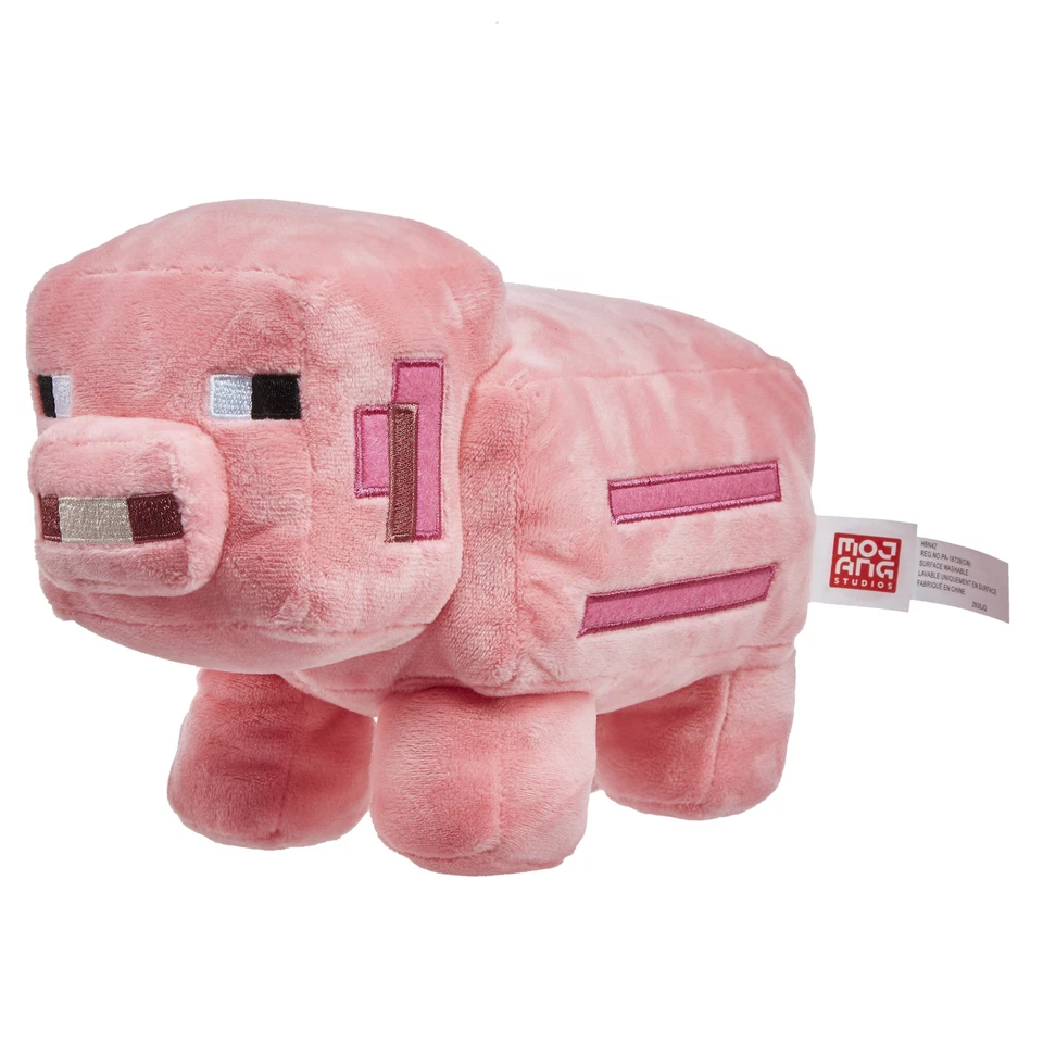 Minecraft Plüsch Pig Cochon Schwein 20cm Zeichen Original MATTEL HBN42