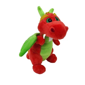 Aurora World Dragon Plush Stuffed Red Green Roaring NO Sound 7" 2017 - Picture 1 of 11