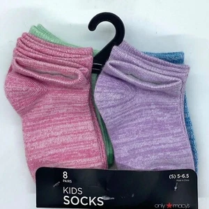 Macys Calze Equalizzatrici Bambini -8 Paia-Multicolore-Taglia Small-Nuove! - Foto 1 di 3