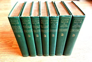 7 Volumes of Rare 10 Volume Set Sierra Edition The Writings of John Muir 1916 - Picture 1 of 15
